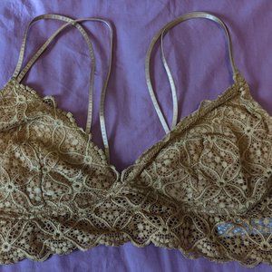 ✨3/$15✨Golden Yellow Auden Bralette Size Large Delicate GREAT CONDITION